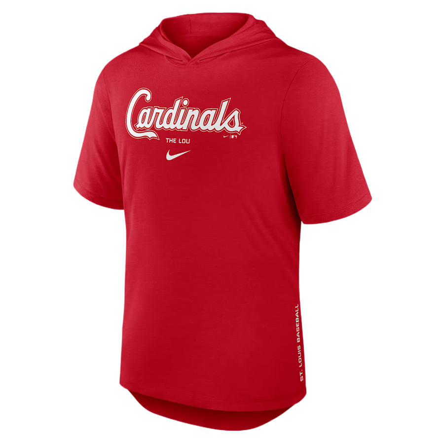 Nike Nike St. Louis Cardinals T Shirts Men's Red Hooded Non Detachable Moderate