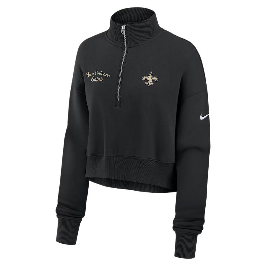 Nike Nike Sweatshirts Women's Black Stand Collar Moderate Straight Fit