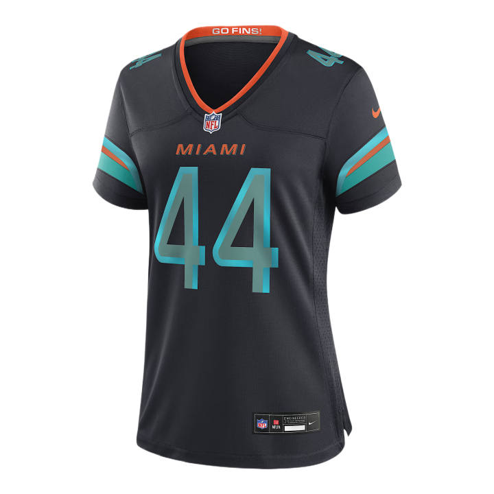 Nike Nike NFL Rugby Jerseys Women's Marine Blue V Neck Moderate