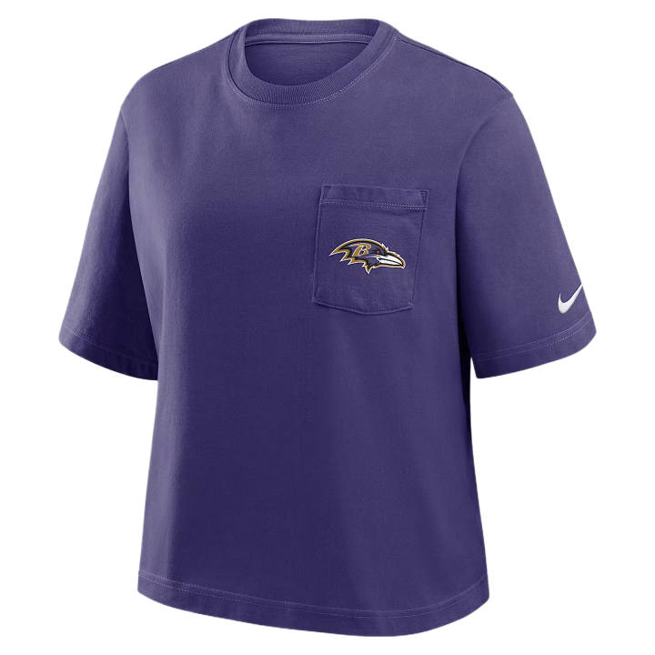 Nike Nike NFL T Shirts Women's Purple Crew Neck Moderate