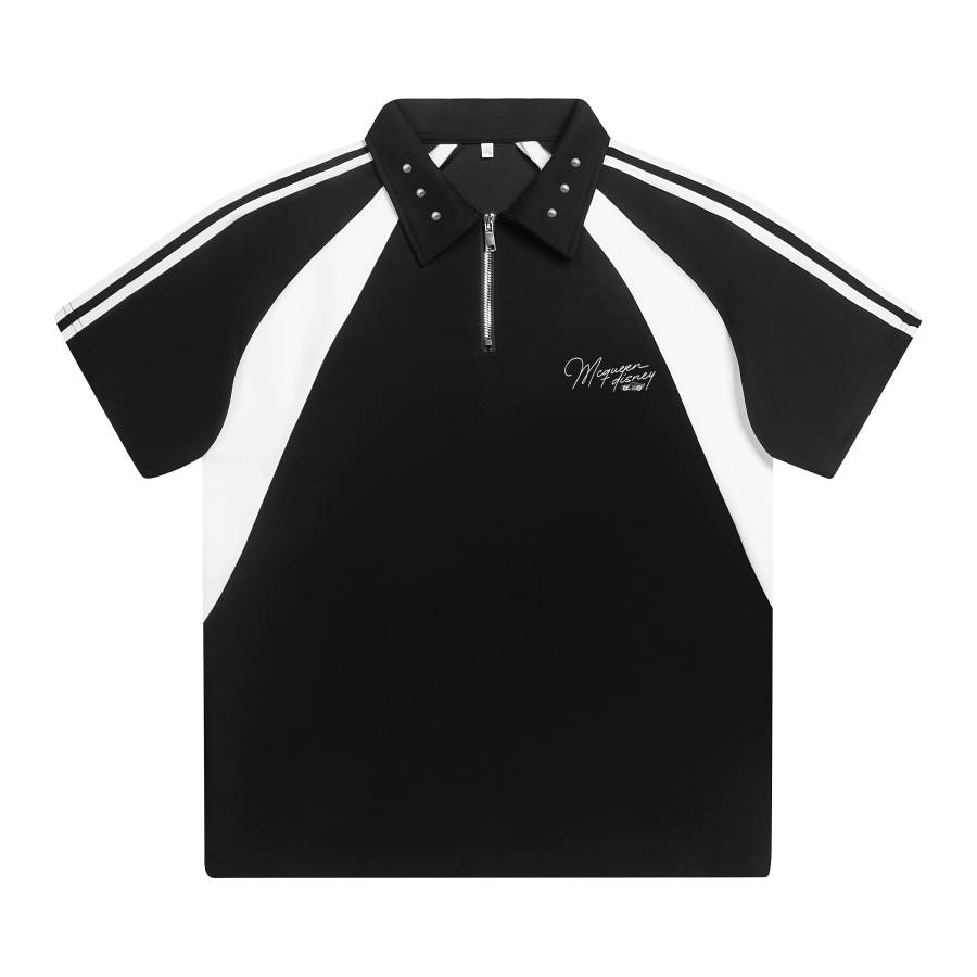 Disney Polo Shirts Unisex Polo Collar Moderate Straight Fit