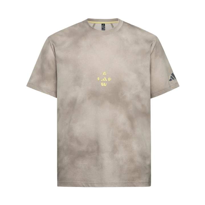 Adidas Adidas T Shirts Men's Light Sesame Taupe Crew Neck Moderate