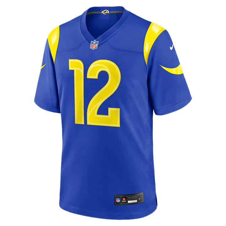 Nike Nike NFL Baseball Jerseys Men's Royal V Neck Moderate