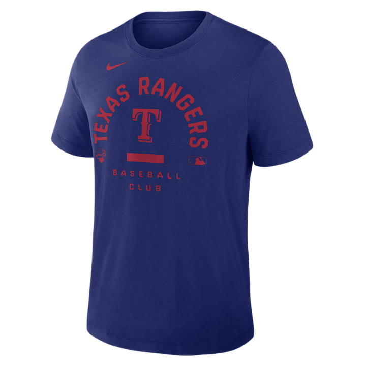 Nike Nike Dri Fit T Shirts Men's Dark Royal Blue Crew Neck Moderate