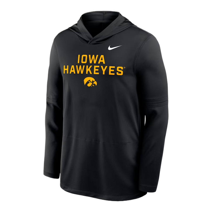 Nike Nike Minnesota Vikings Sideline Sweatshirts Men's Black Hooded Non Detachable Thin Straight Fit