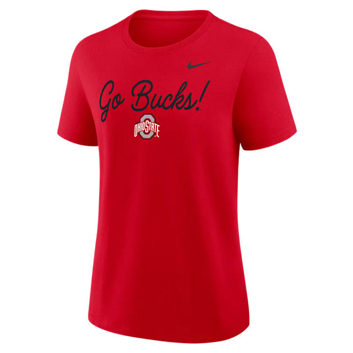 Nike Nike T Shirts Women's Red Crew Neck Moderate