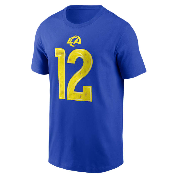 Nike Nike NFL T Shirts Men's Royal Crew Neck Moderate