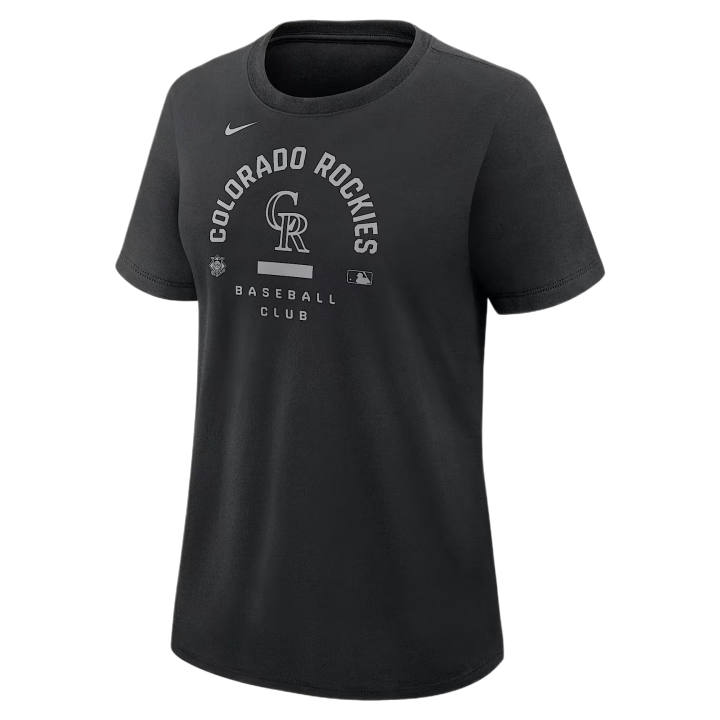 Nike Nike T Shirts Women's Black Crew Neck Moderate Straight Fit
