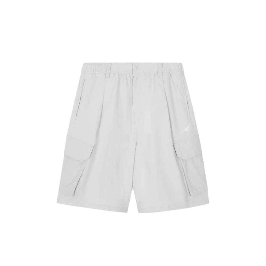 New Balance New Balance Cargo Shorts Unisex Light Gray Moderate Wide Leg Pants