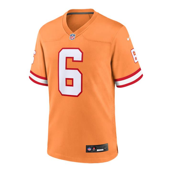 Nike Nike NFL Rugby Jerseys Men's Sports Orange V Neck Moderate