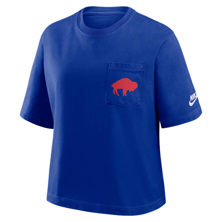 Nike Nike Buffalo Bills T Shirts Women's Royal Crew Neck Moderate