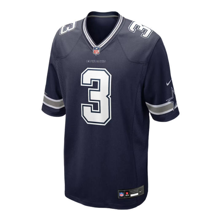 Nike Nike NFL Rugby Jerseys Men's Marine Blue V Neck Moderate