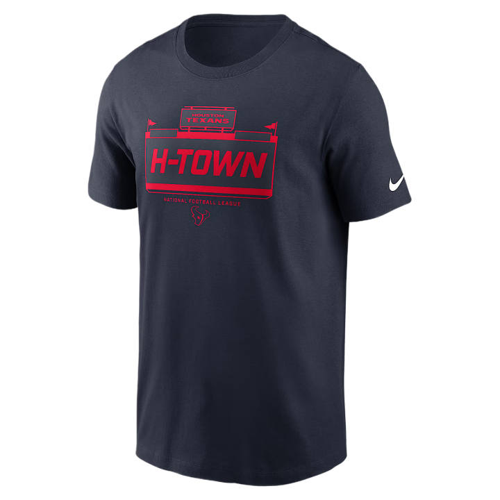Nike Nike NFL T Shirts Men's Marine Blue Crew Neck Moderate