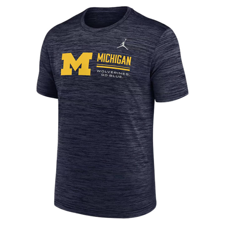 Jordan Jordan T Shirts Men's Marine Blue Crew Neck Moderate Straight Fit