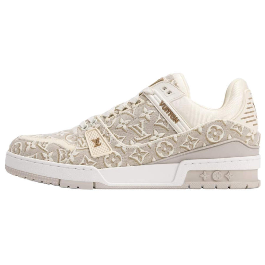 LOUIS VUITTON Trainer Skateboard Shoes Men's Low Top Light Umber