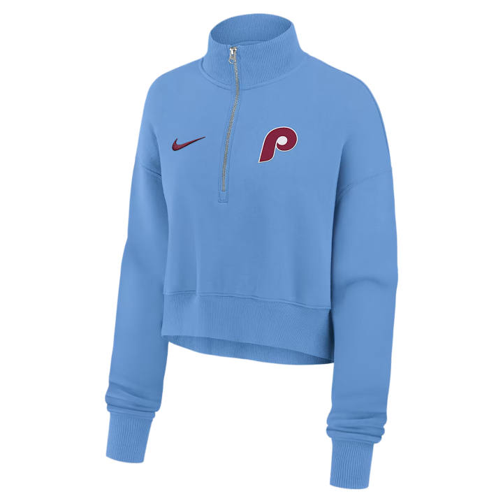Nike Nike Sweatshirts Women's Blue Stand Collar Moderate Straight Fit