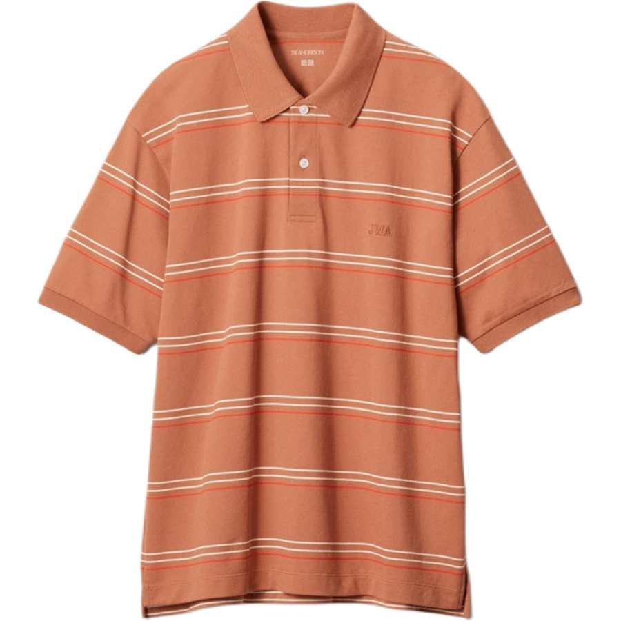 UNIQLO JW Anderson Polo Shirts Men's Orange Red Moderate