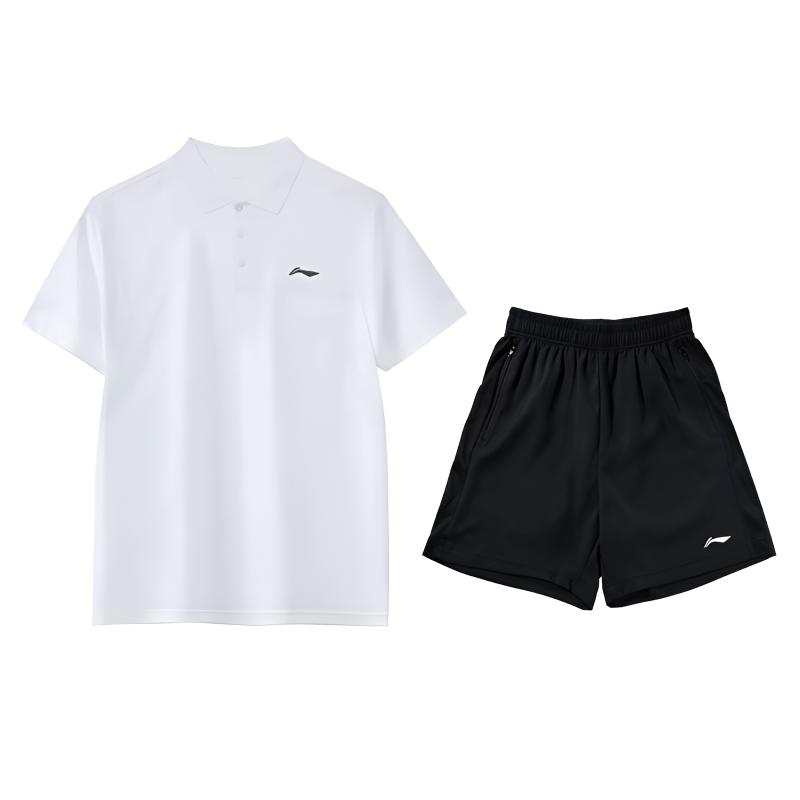 Li-Ning Li Ning Casual Sportswear Men's Polo Collar Moderate