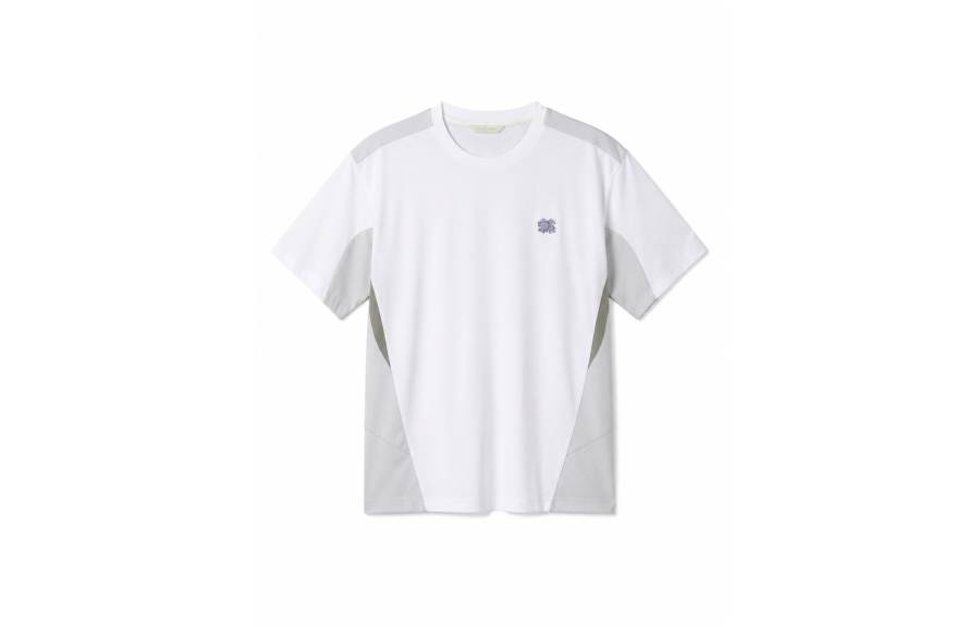 KOLON SPORT T Shirts Men's Cang Song Ruo Ye White Crew Neck Moderate Straight Fit
