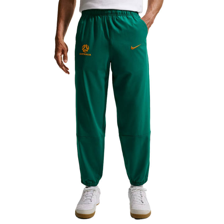 Nike Nike Dri Fit Soccer Bottoms Men's Mystic Green/Athletic Gold Moderate Cuffed Pants