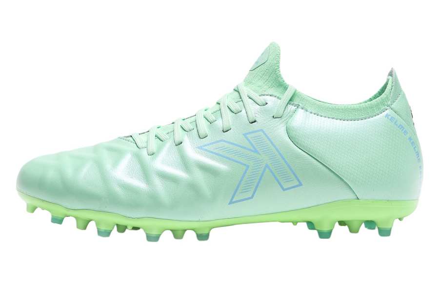 KELME MG Multi Ground Slip Resistant Abrasion Resistant Soccer Shoes Men's Mint Green Light Blue
