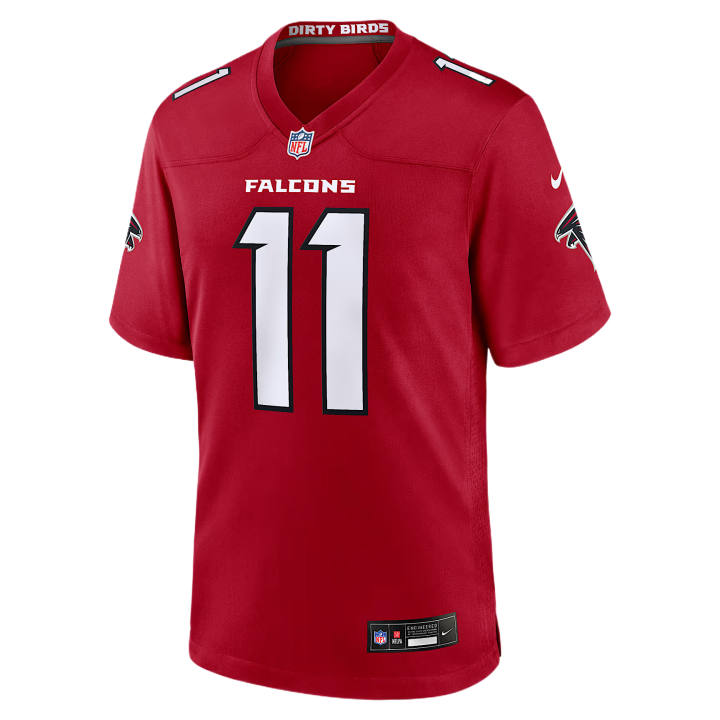 Nike Nike NFL Rugby Jerseys Men's Red V Neck Moderate