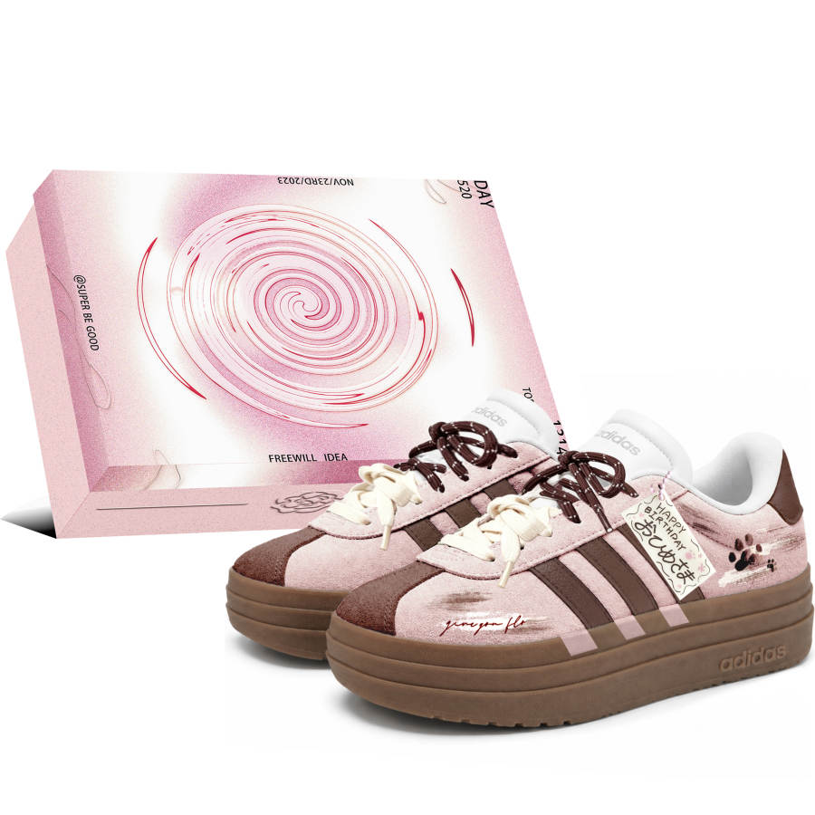 Adidas Adidas VL Court Bold German Army Trainers Women's Low Top Pink