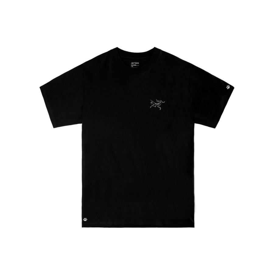 Arcteryx KRAGG T Shirts Men's Black/Black International, Suggestion Size Small Crew Neck Moderate