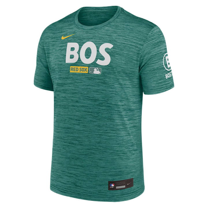 Nike Nike T Shirts Men's Bicoastal Green Crew Neck Moderate