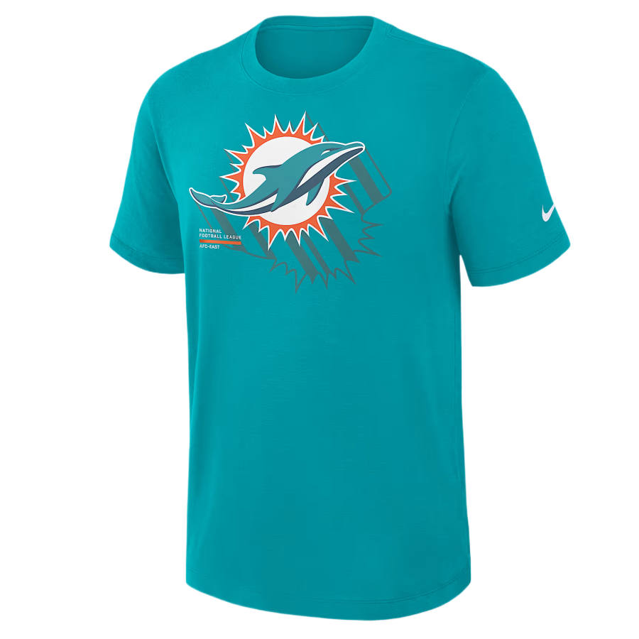 Nike Nike Dri Fit T Shirts Men's Aqua Blue Crew Neck