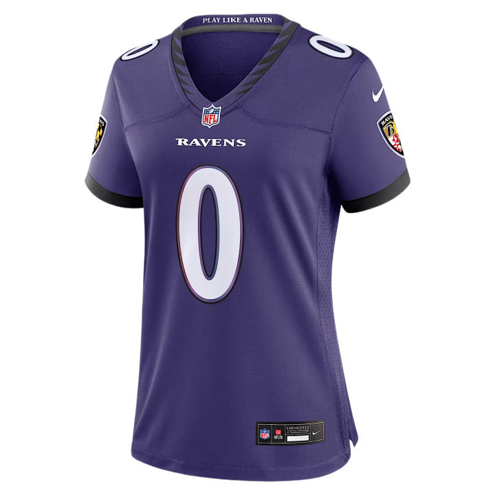 Nike Nike Rugby Jerseys Women's Purple V Neck Moderate
