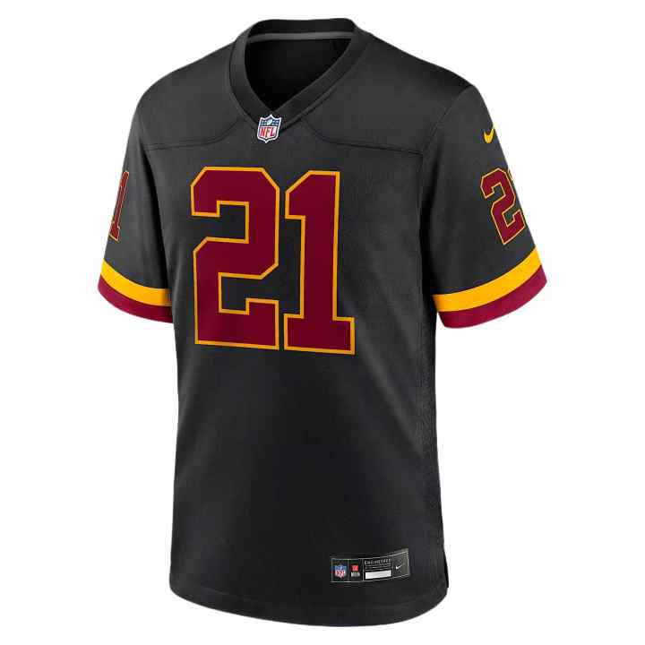 Nike Nike Washington Rugby Jerseys Men's Black Crew Neck Moderate