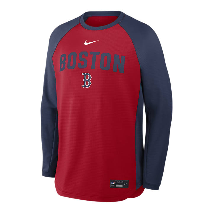 Nike Nike Dri Fit Sweatshirts Men's Sports Red Crew Neck Moderate