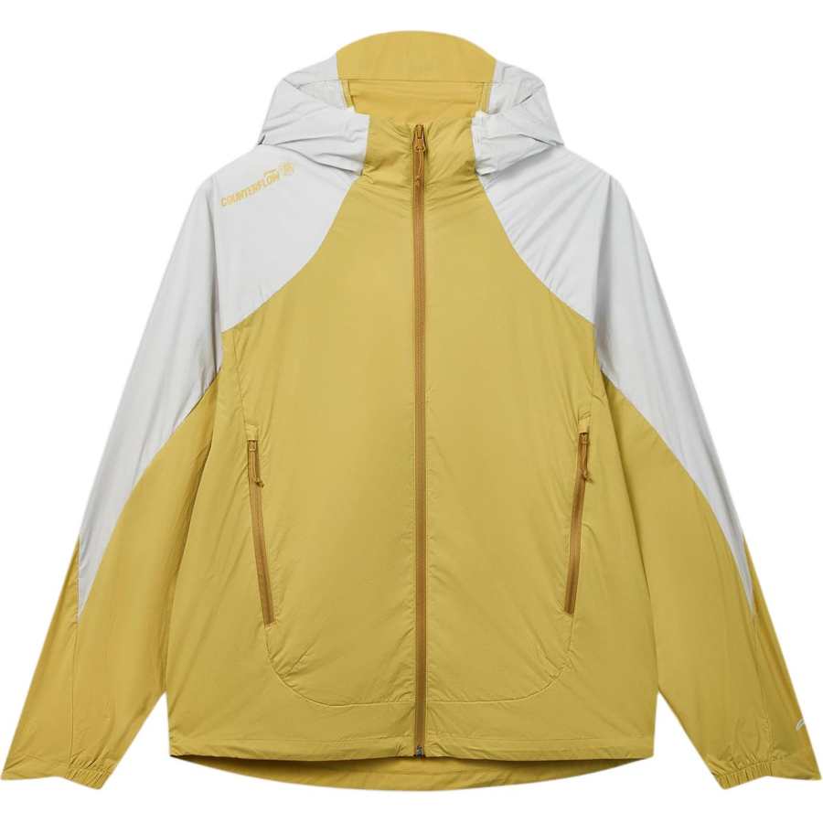Li-Ning Li Ning Outdoor CF Tracing Trench Coats Men's Quartz Yellow Hooded Non Detachable Moderate Straight Fit
