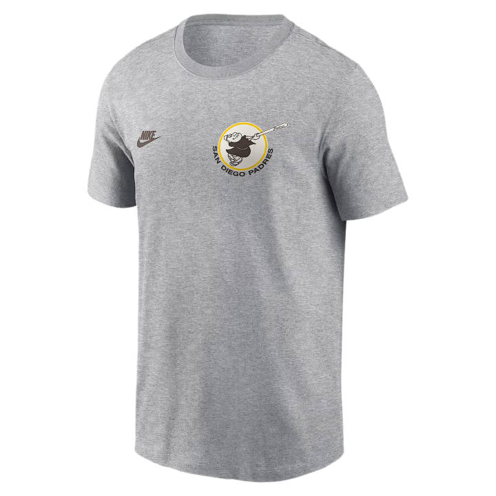 Nike Nike T Shirts Men's Charcoal Gray Heather Crew Neck Moderate