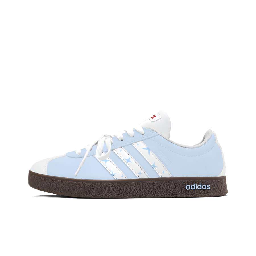 Adidas Adidas VL COURT 2.0 Skateboard Shoes Unisex Low Top Milk Blue White Star