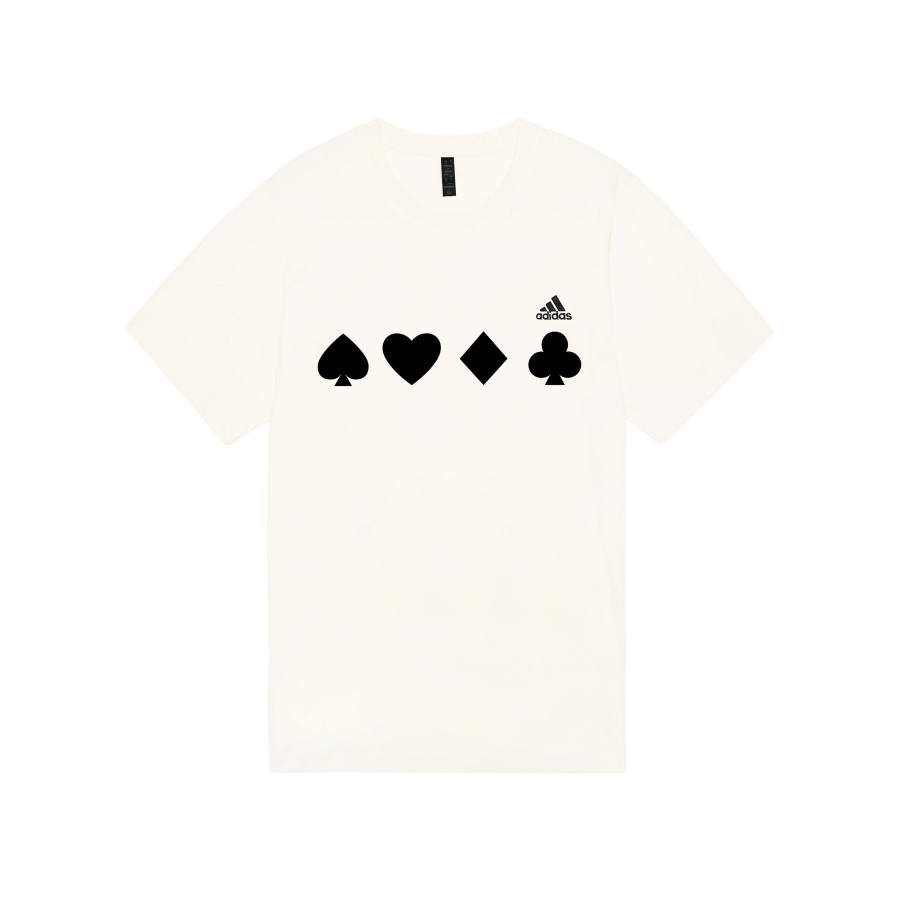 Adidas Adidas MUST HAVES T Shirts Unisex Ecru Crew Neck Moderate