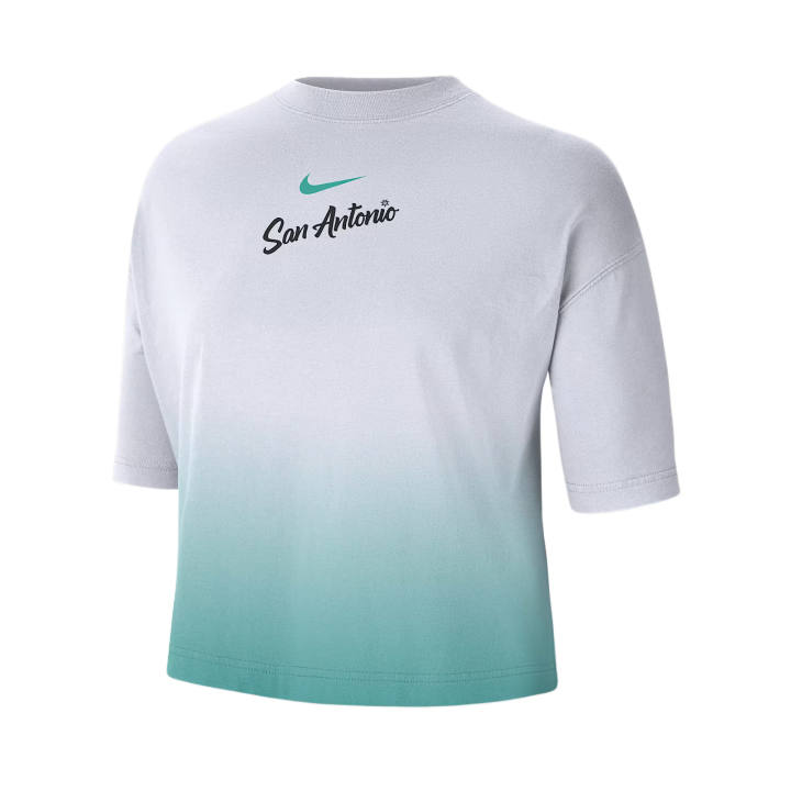 Nike Nike San Antonio Spurs T Shirts Women's White Crew Neck Moderate