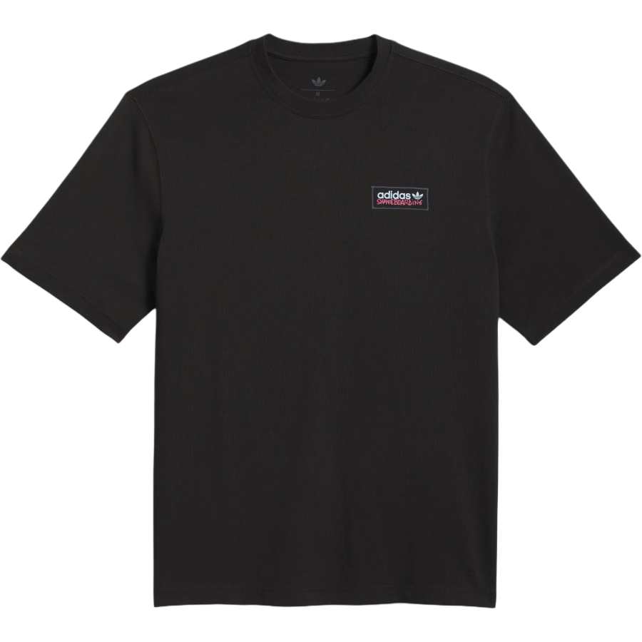 Adidas Originals Skateboarding T Shirts Men's Black Crew Neck Moderate