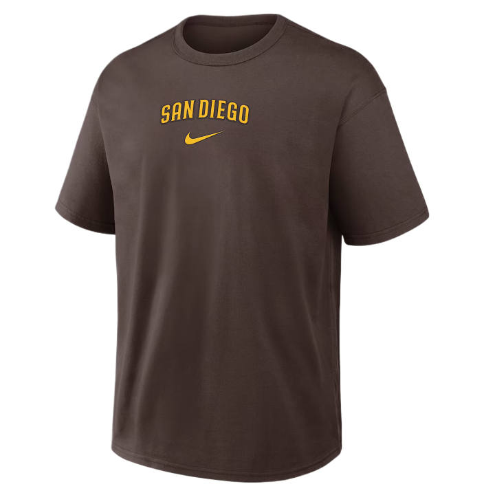 Nike Nike T Shirts Men's Brown Crew Neck Moderate