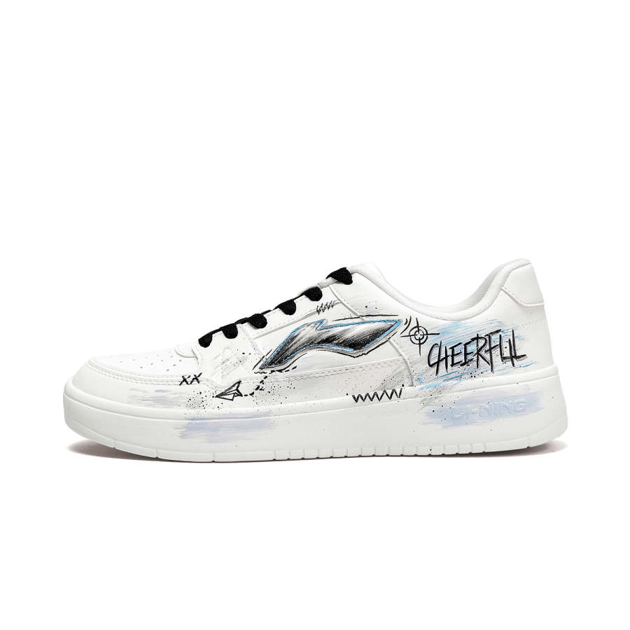 Li-Ning Li Ning January 1.0 Skateboard Shoes Men's Low Top White/Blue
