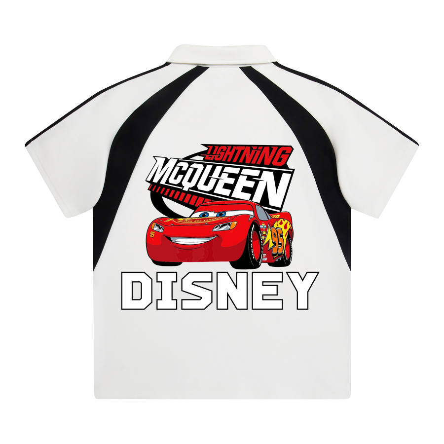 Disney Polo Shirts Unisex Polo Collar Moderate Straight Fit