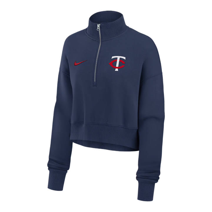 Nike Nike X MLB Baseball Jerseys Women's Marine Blue Turtleneck Moderate