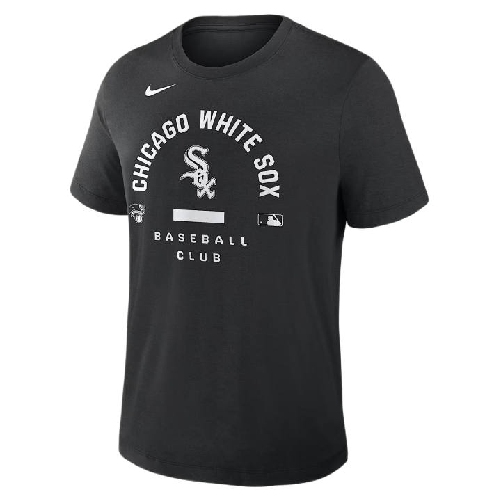 Nike Nike MLB Chicago White Sox T Shirts Men's Black Crew Neck Moderate