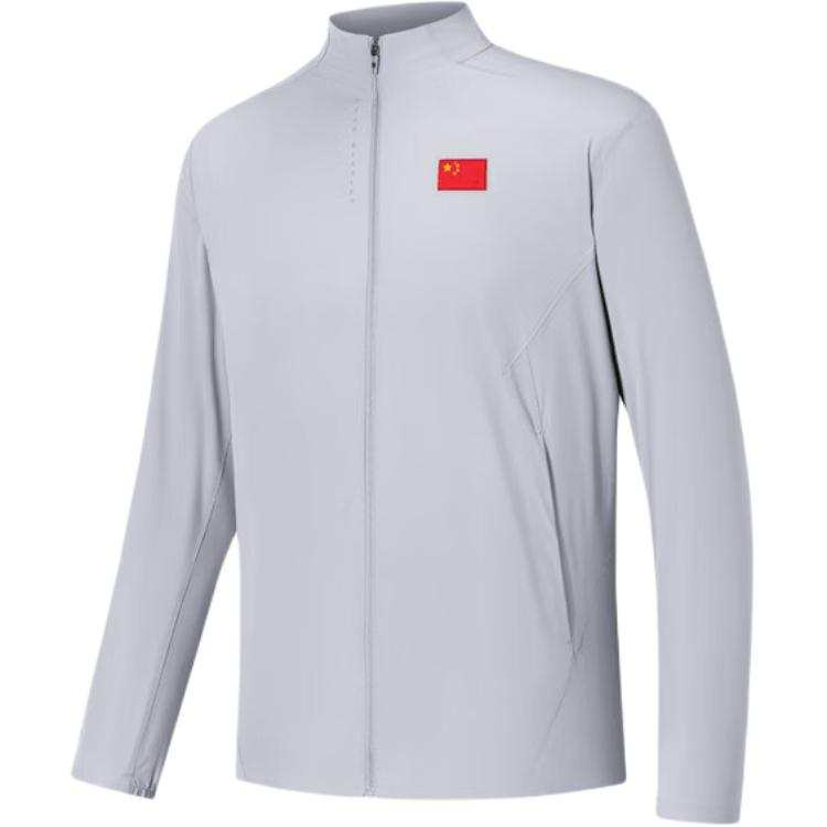 ANTA Champion All Weather Collection Jackets Men's Light Ink Gray Stand Collar Moderate Straight Fit