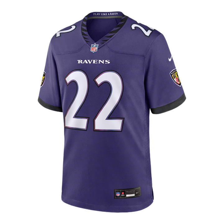 Nike Nike NFL Rugby Jerseys Men's Purple V Neck Moderate