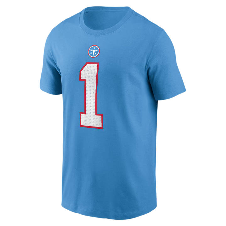 Nike Nike NFL T Shirts Men's Blue Crew Neck Moderate