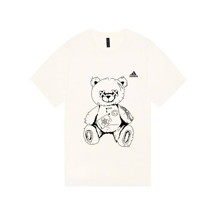 Adidas Adidas MUST HAVES T Shirts Unisex Ecru Crew Neck Moderate