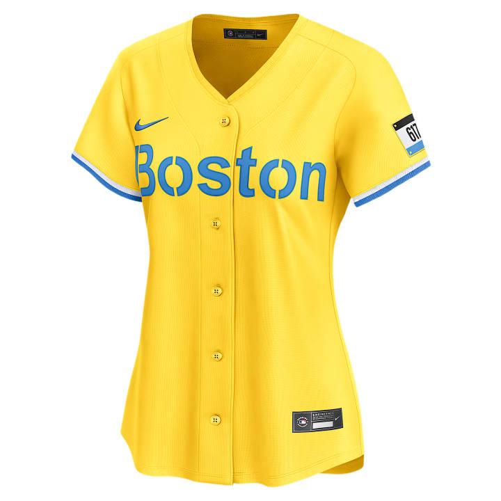 Nike Nike Dri Fit Baseball Jerseys Women's Yellow V Neck Moderate