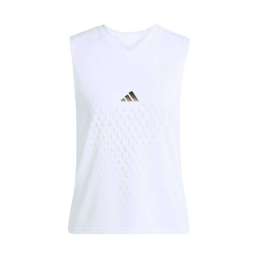 Adidas Adidas Tennis Tank Tops Women's White V Neck Moderate Other